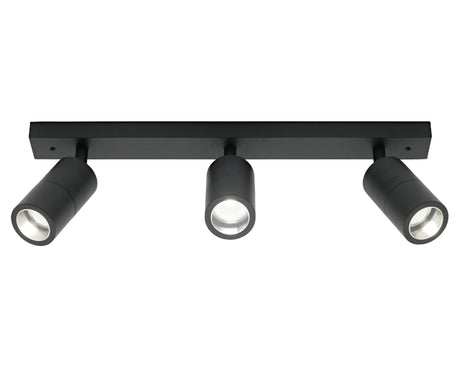 Stockholm 3Lt Rail Black Frame IP44
