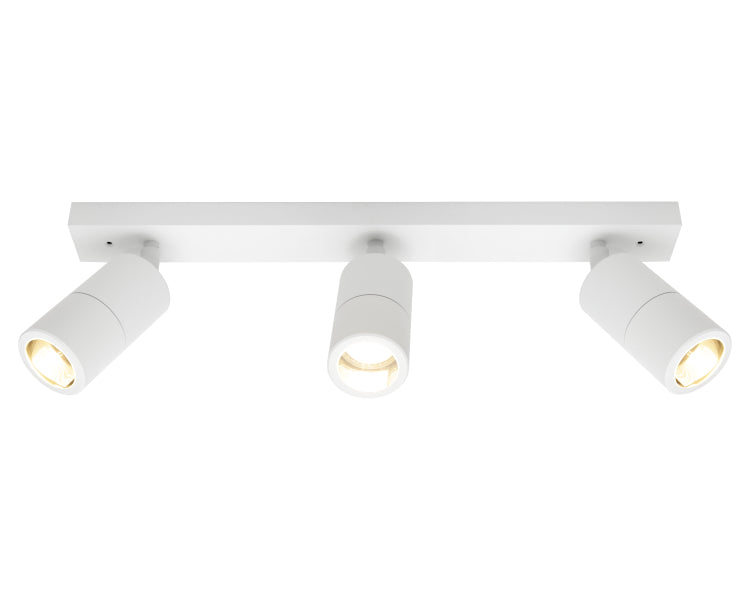 Stockholm 3Lt Rail White Frame IP44