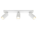 Stockholm 3Lt Rail White Frame IP44