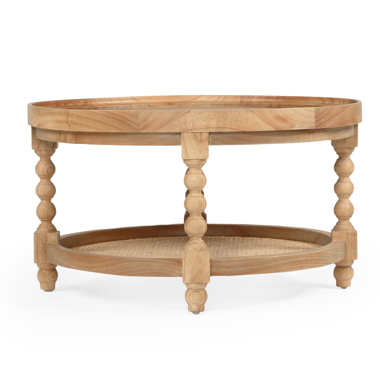Stradbroke Bobbin Oak Coffee Table – Round