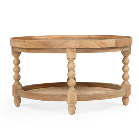 Stradbroke Bobbin Oak Coffee Table – Round