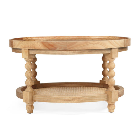 Stradbroke Bobbin Oak Coffee Table – Round