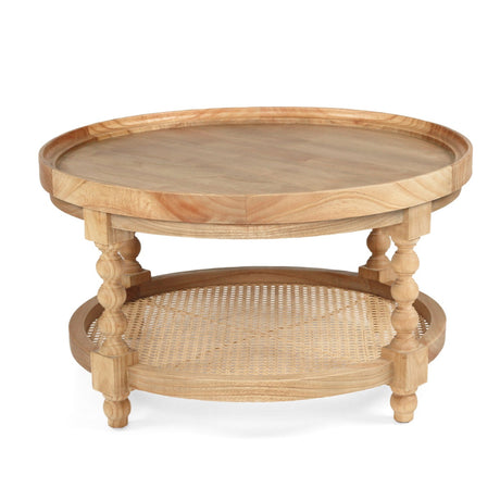 Stradbroke Bobbin Oak Coffee Table – Round