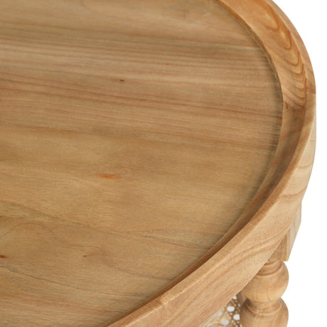 Stradbroke Bobbin Oak Coffee Table – Round