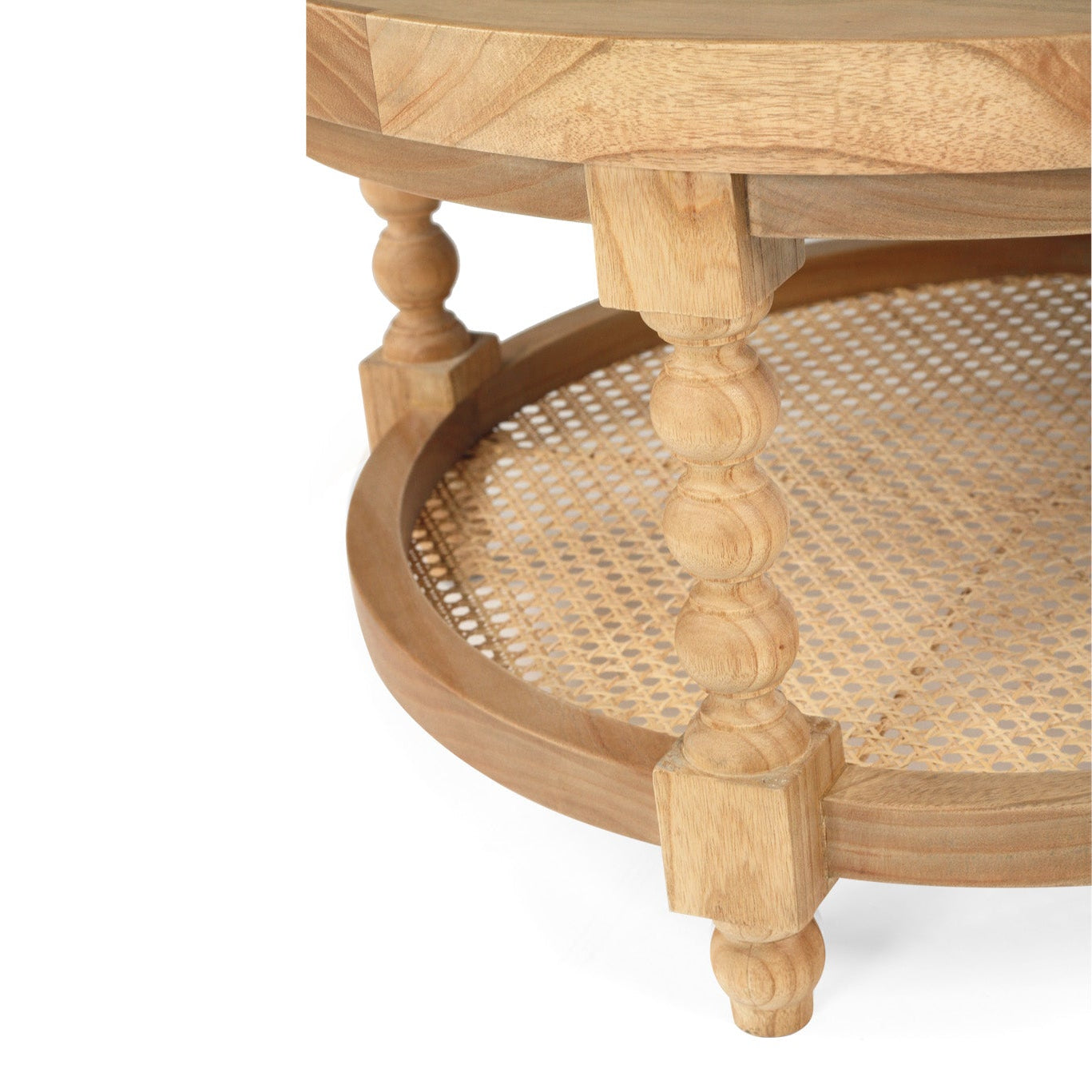 Stradbroke Bobbin Oak Coffee Table – Round