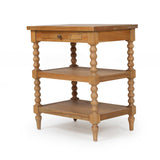 Strathmore Bobbin Cedar Bedside Table - 0.66m