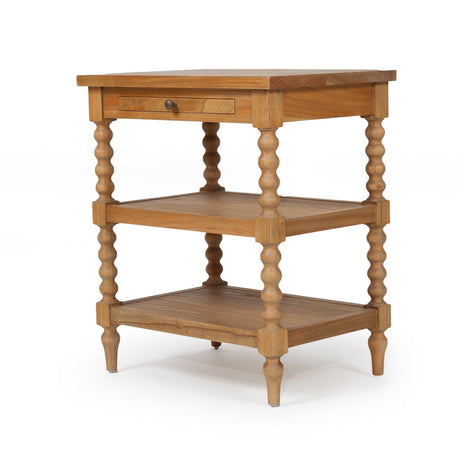 Strathmore Bobbin Cedar Bedside Table - 0.66m