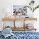Strathmore Bobbin Console Whitley Cedar Table - 3 drawer - Plain Top - 2.2m