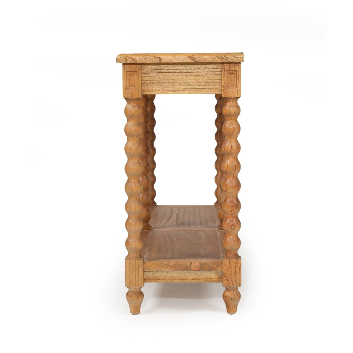 Strathmore Bobbin Console Whitley Cedar Table  – 2 Drawer – Herringbone Top - 1.3m