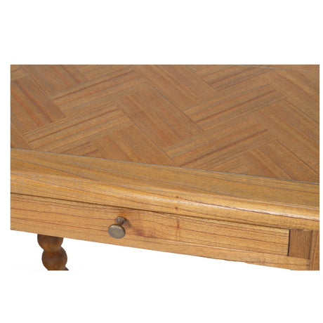 Strathmore Bobbin Console Whitley Cedar Table  – 2 Drawer – Herringbone Top - 1.3m