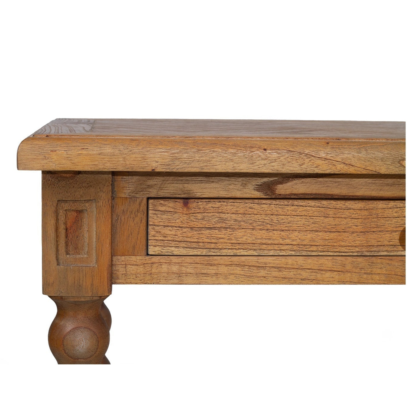 Strathmore Bobbin Console Whitley Cedar Table  – 2 Drawer – Herringbone Top - 1.3m