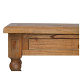 Strathmore Bobbin Console Whitley Cedar Table  – 2 Drawer – Herringbone Top - 1.3m
