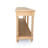 Strathmore Bobbin Console Whitley Cedar Table – 3 Drawer – Herringbone Top - 2.2m