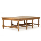 Strathmore Bobbin White Cedar Coffee Table - Herringbone Top - 1.5m