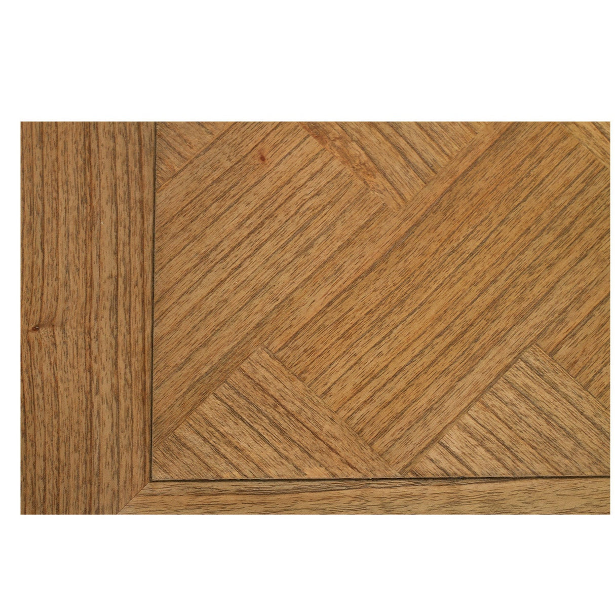 Strathmore Bobbin White Cedar Coffee Table - Herringbone Top - 1.5m