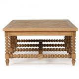 Strathmore Bobbin White Cedar Coffee Table - Herringbone Top - 1.5m