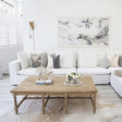 Strathmore Bobbin White Cedar Coffee Table - Plain Top - 1.5m