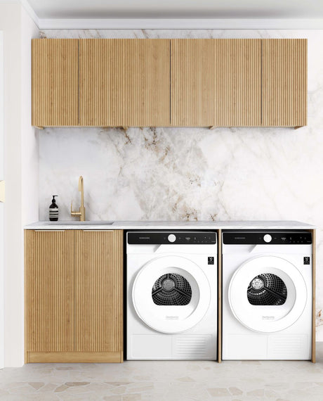 Havana Fluted Woodland Oak Laundry Kit 1960x600x2100