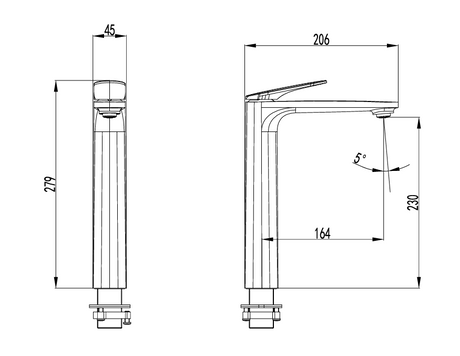 Sulu II Tall Basin Mixer
