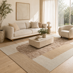 Summit Orb Toffee Wool Cotton Rug