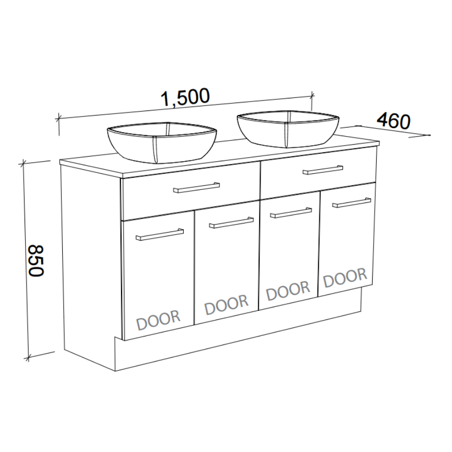 Timberline TAYLOR Floor Standing Vanity (All Sizes)