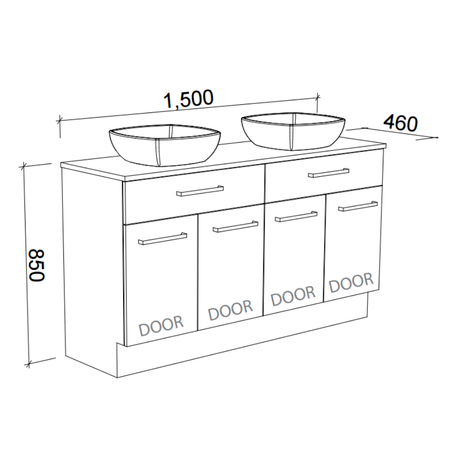Timberline TAYLOR Floor Standing Vanity (All Sizes)