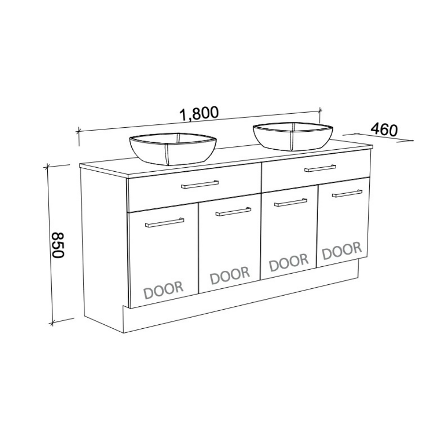 Timberline TAYLOR Floor Standing Vanity (All Sizes)