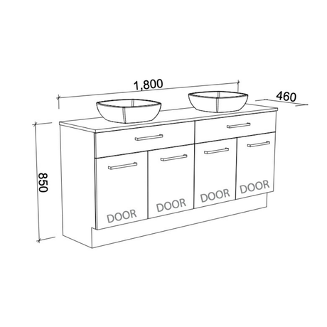 Timberline TAYLOR Floor Standing Vanity (All Sizes)