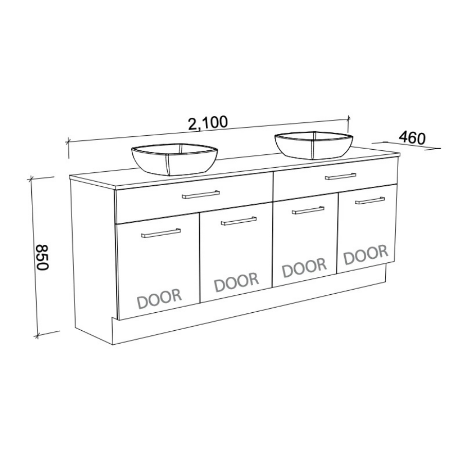 Timberline TAYLOR Floor Standing Vanity (All Sizes)