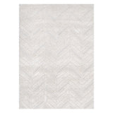 Tender Chevron Beige Shag Rug