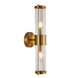 TIEMPO: Interior Up/Down Tubular Clear Glass Wall Lights
