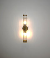 TIEMPO: Interior Up/Down Tubular Clear Glass Wall Lights
