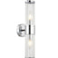 TIEMPO: Interior Up/Down Tubular Clear Glass Wall Lights