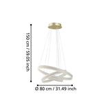 TONARELLA 14 Plastic Satined Pendant Light 