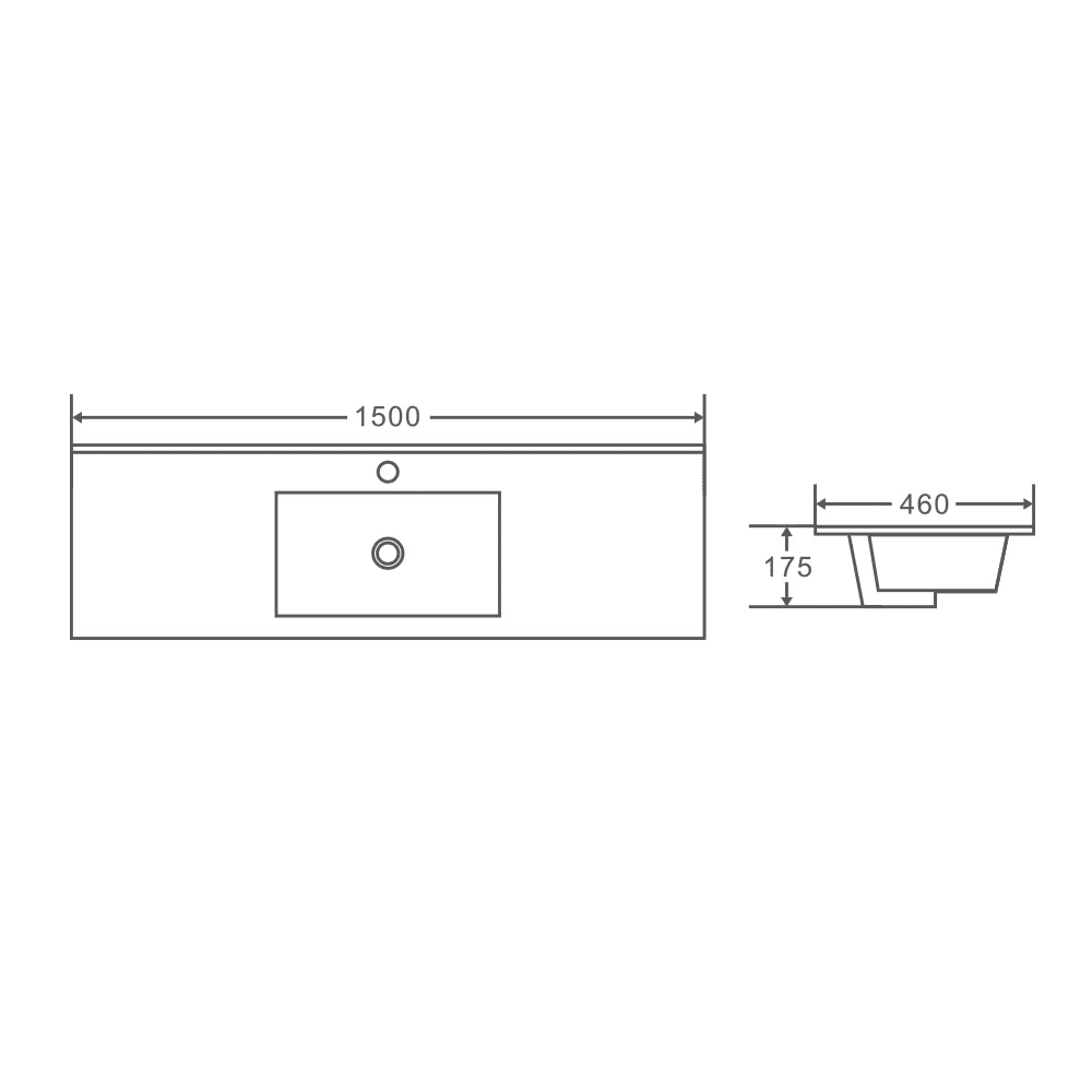 RITA Floor Standing Vanity in Elegant Oak (All Sizes)