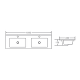 RITA Floor Standing Vanity in Elegant Oak (All Sizes)