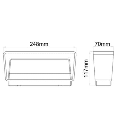 TOPATRI: LED Tri-CCT Exterior Surface Mounted Up/Down Wall Lights IP65