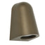 TORQUE: Exterior GU10 Aged Brass Surface Mounted Cone Wall Light IP65