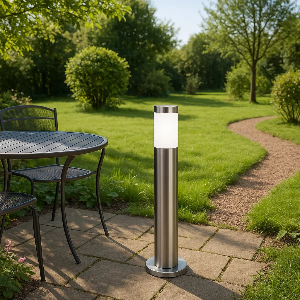 TORRE: E27 Surface Mounted Stainless Steel Bollard Lights IP44