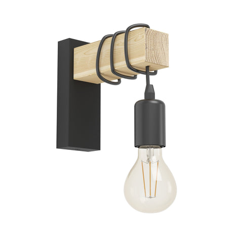 TOWNSHEND Wall Light Black Brown (L65) 