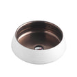 TRIER 74 Counter Top Basin Bronze with Art Matt White (Round: 410x410x140)