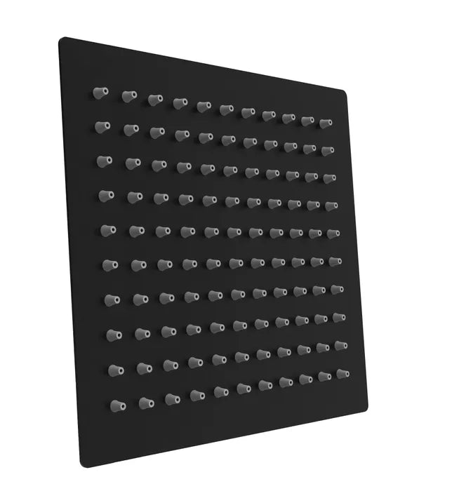 TARAN Shower Head Stainless Steel Square (300mm) - Matte Black