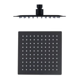 TARAN Twin Shower On Rail Top Inlet Square (250mm) - Matte Black