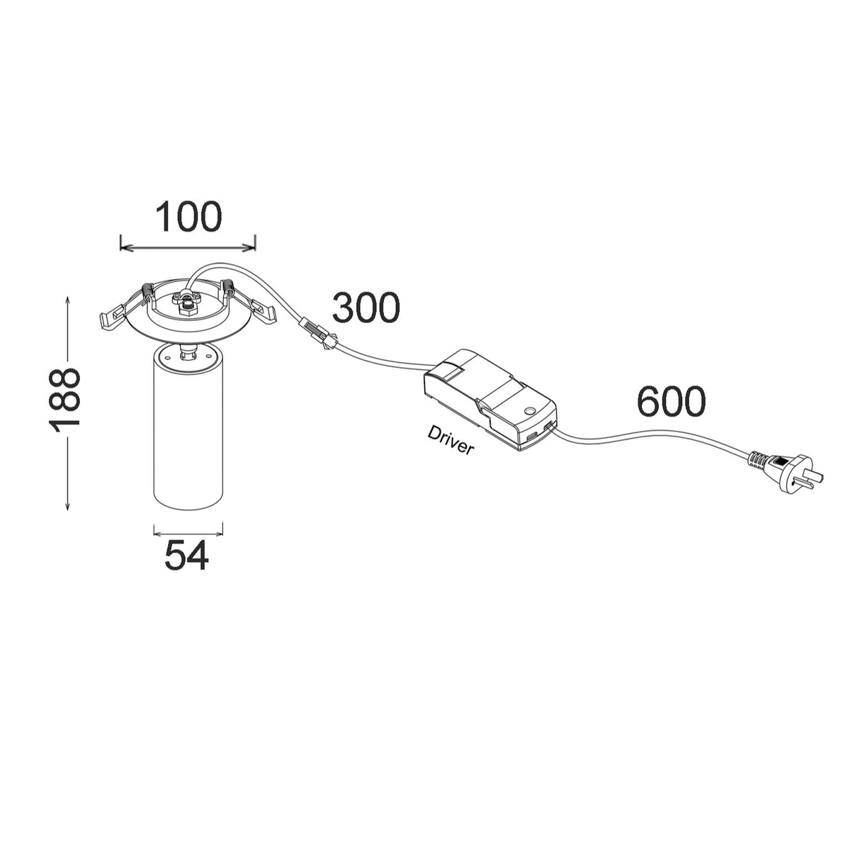 TUBO: LED Recessed Tri-CCT Tiltable & Rotatable Spot Downlights (Cut out: 70-90mm)