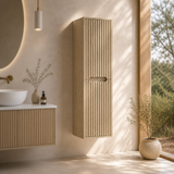 Fluted Rhea Tall Boy Natural Oak