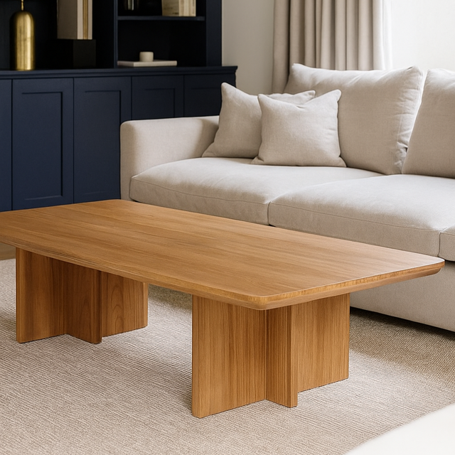 Talon Teak Rectangular Coffee Table 1.5m