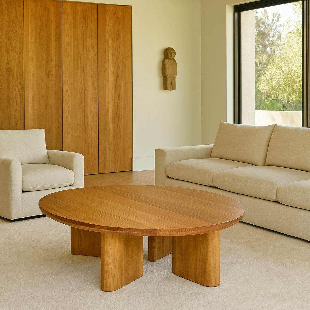 Talon Teak Round Coffee Table 1.2m