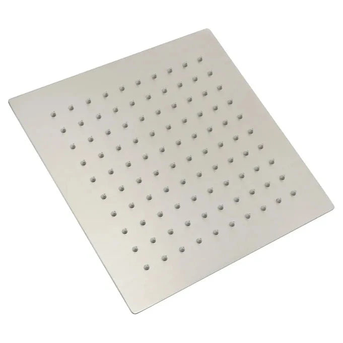TARAN Shower Head Stainless Steel Square (250mm) - Brushed Nickel