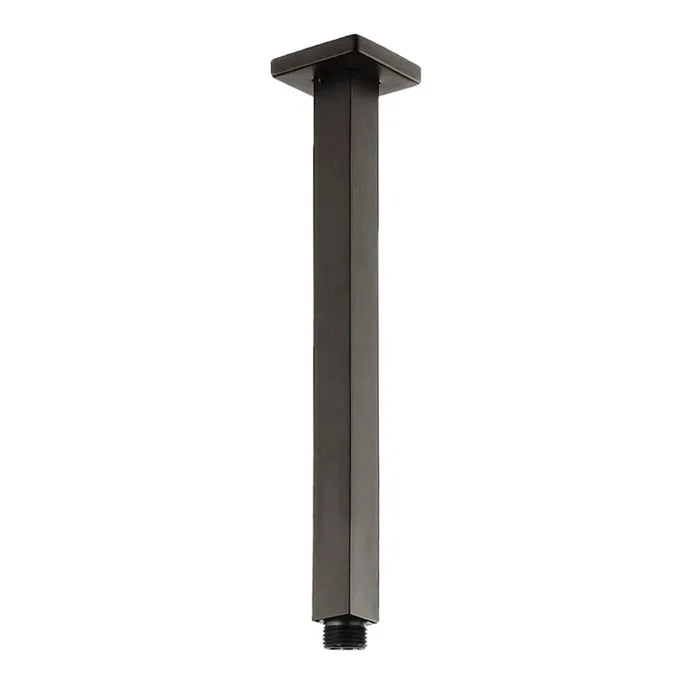 TARAN Ceiling Shower Arm Square (300mm) - Brushed Gun Metal
