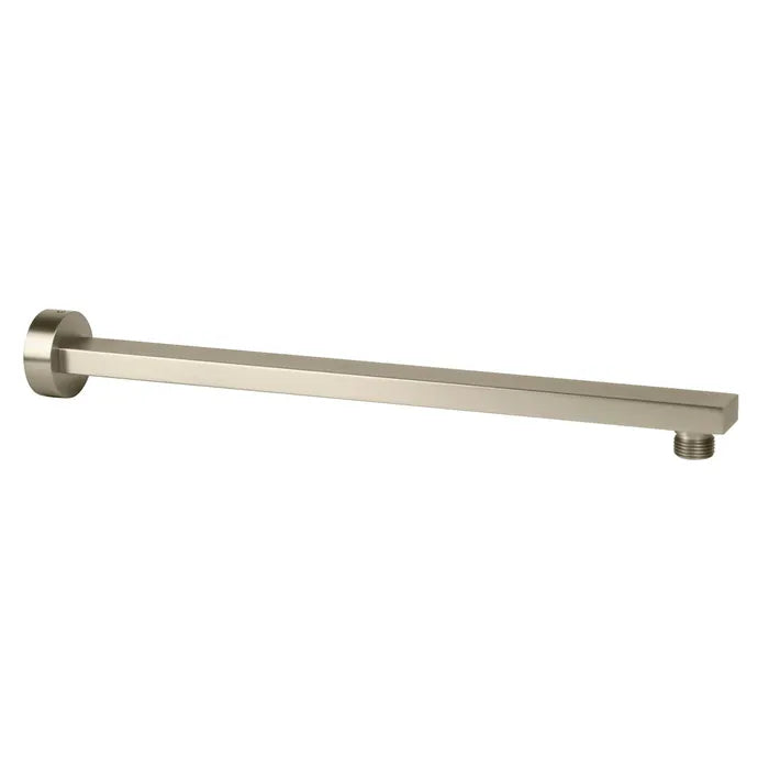 TARAN Straight Wall Arm Square (400mm) - Brushed Nickel